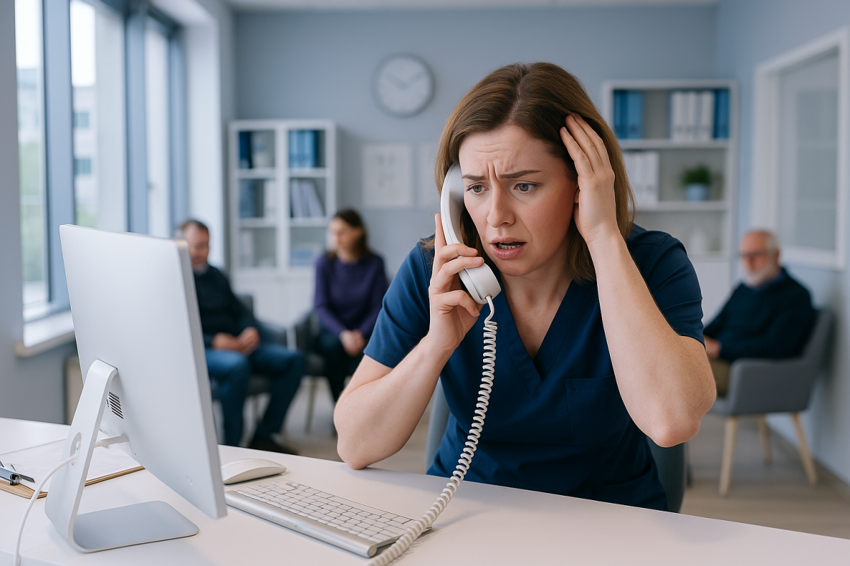 AI appointment booking dashboard for Irish medical clinics