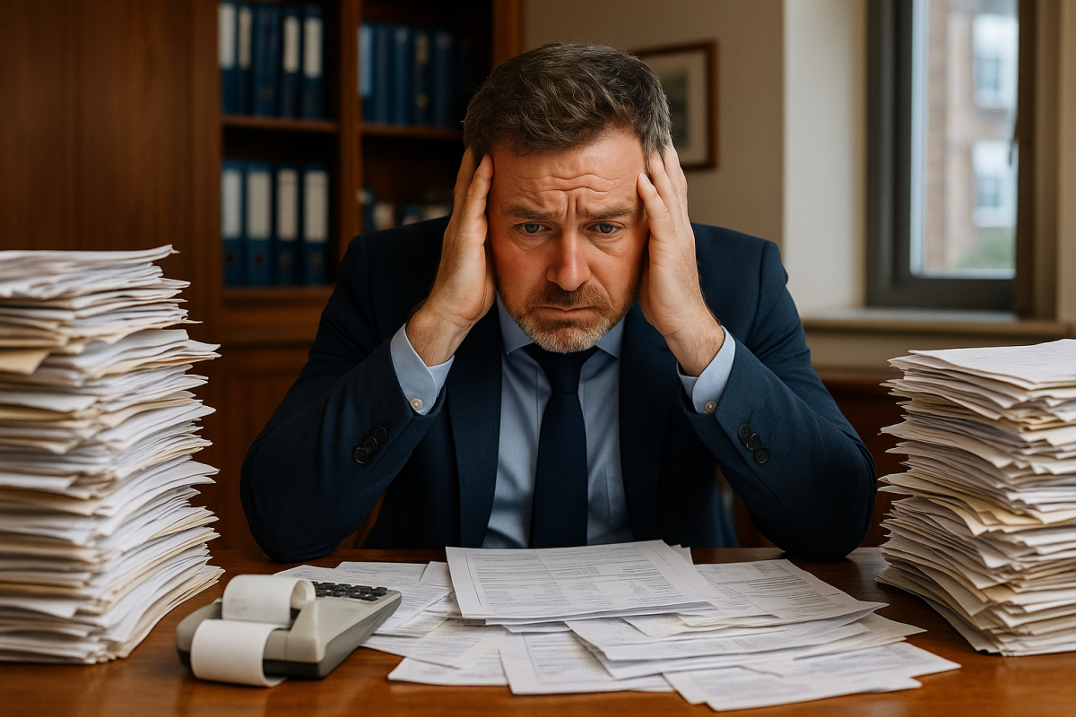 AgentHub.ie AI agent processing invoices in Dublin office