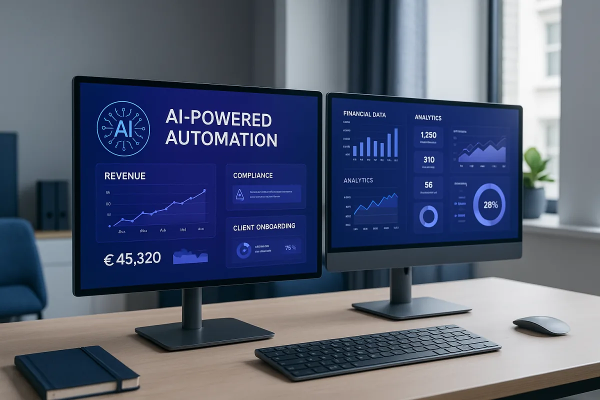 AI-powered chatbot assisting Irish business clients