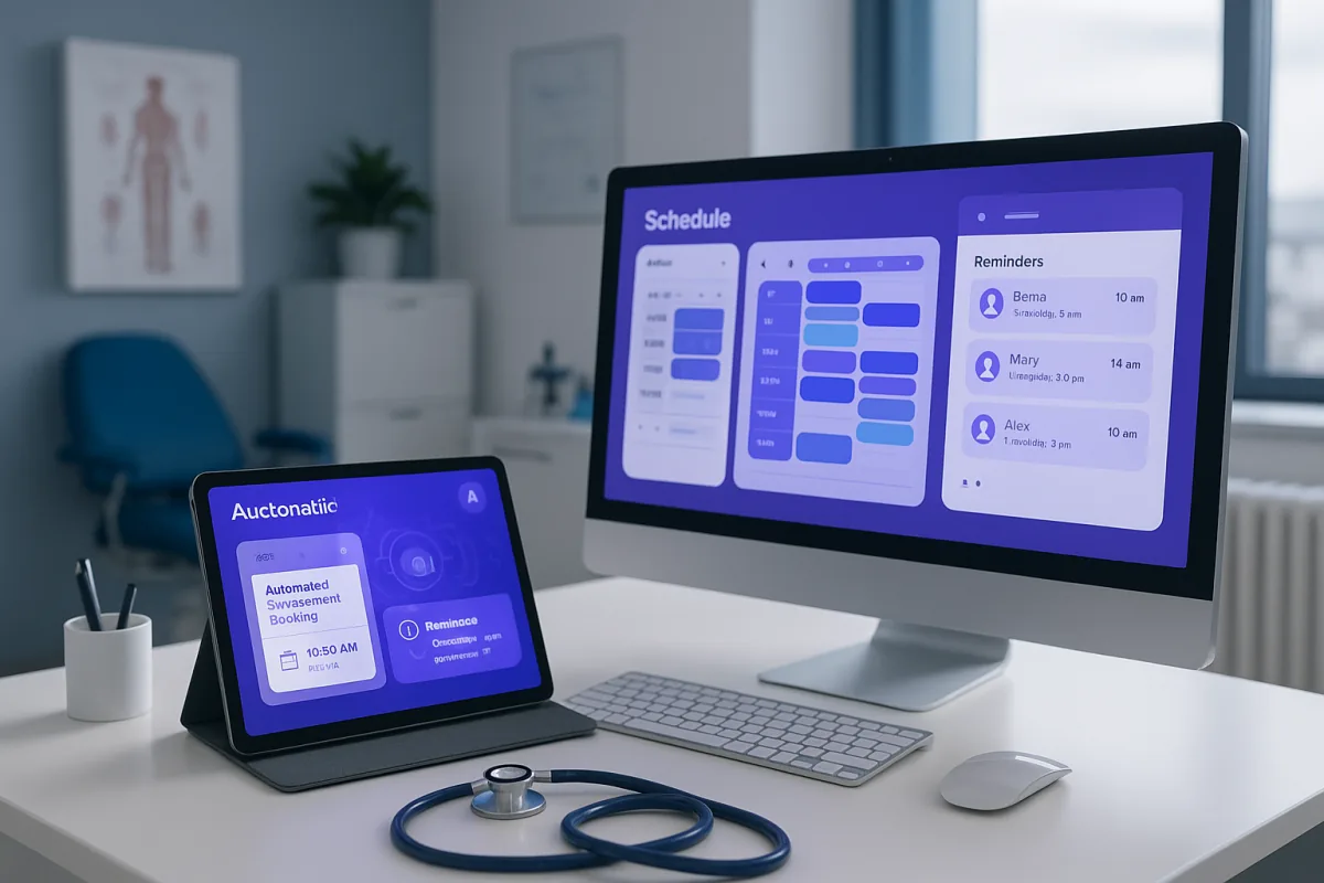 Happy patient booking medical appointment online in Ireland