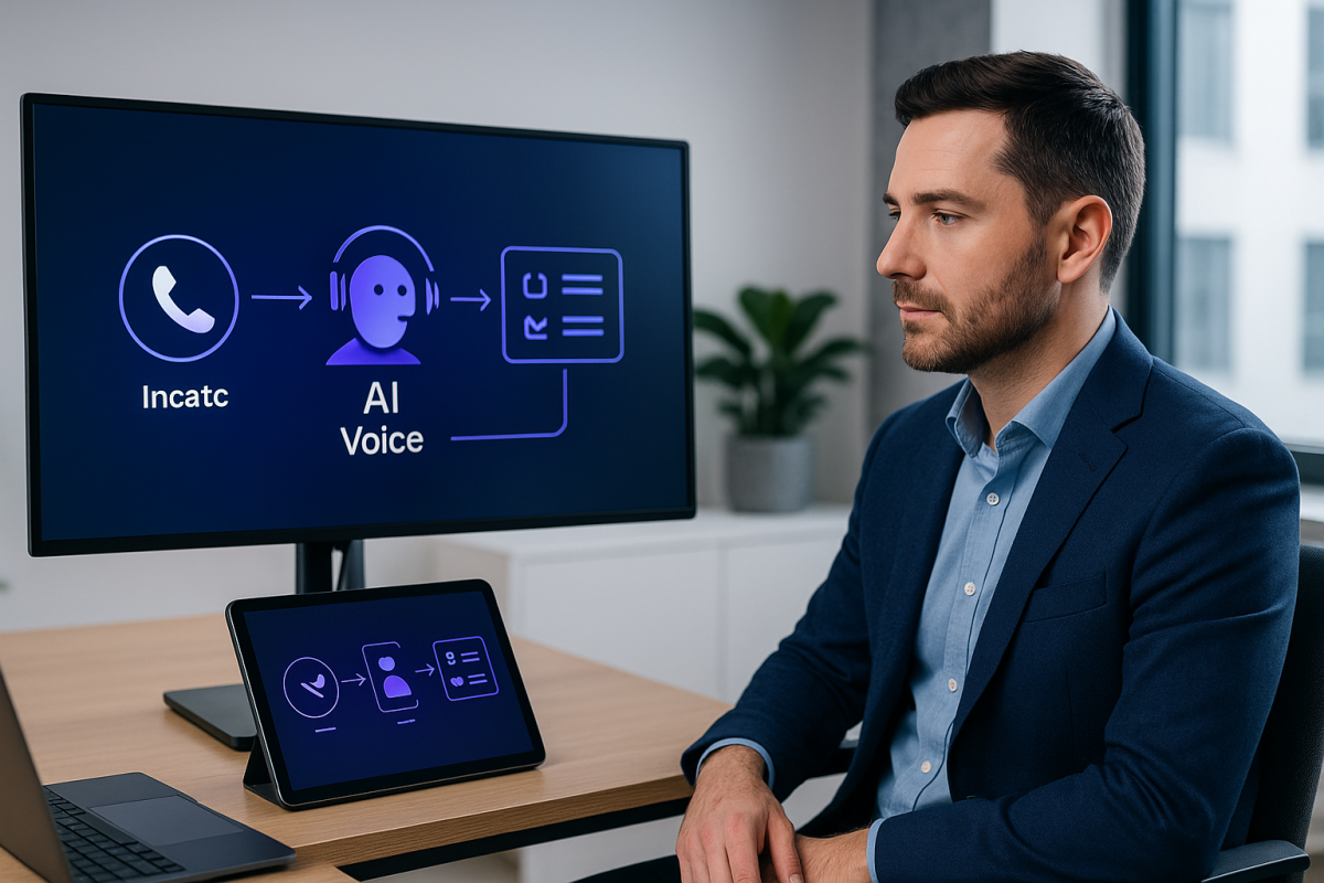 AI receptionist handling GP surgery calls in Ireland during morning surge