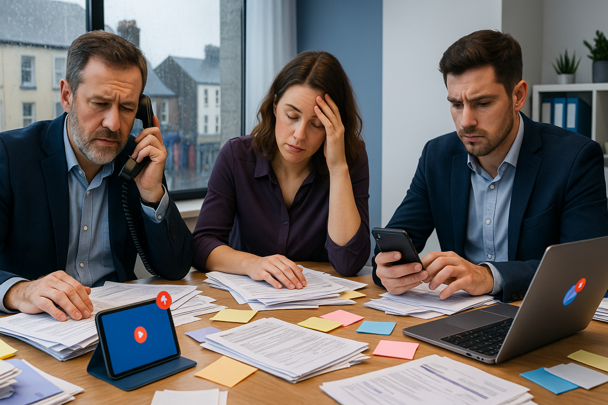 Custom AI voice agent answering calls for a Dublin solicitor practice