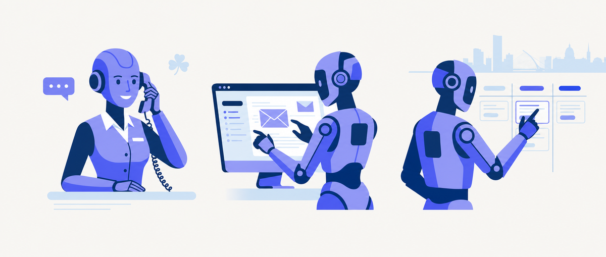 AI agents for Irish businesses — phone, email, and leads automation